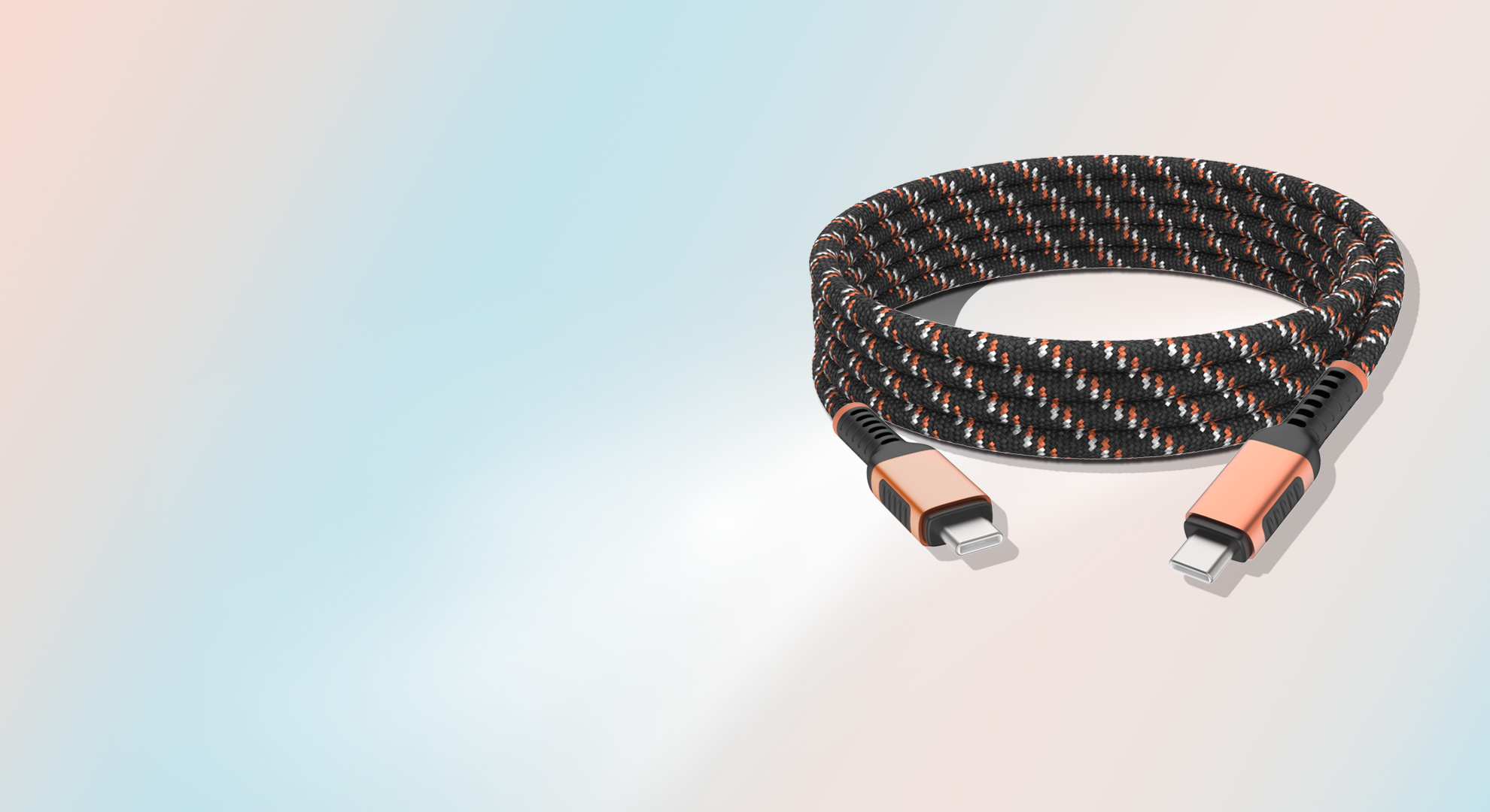 USB4 双色编织线